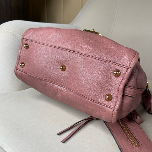 Chloe Elsie 2Way Shoulder Bag Handbag Limited Edition Gold Hardware Pink - Picture 5 of 12